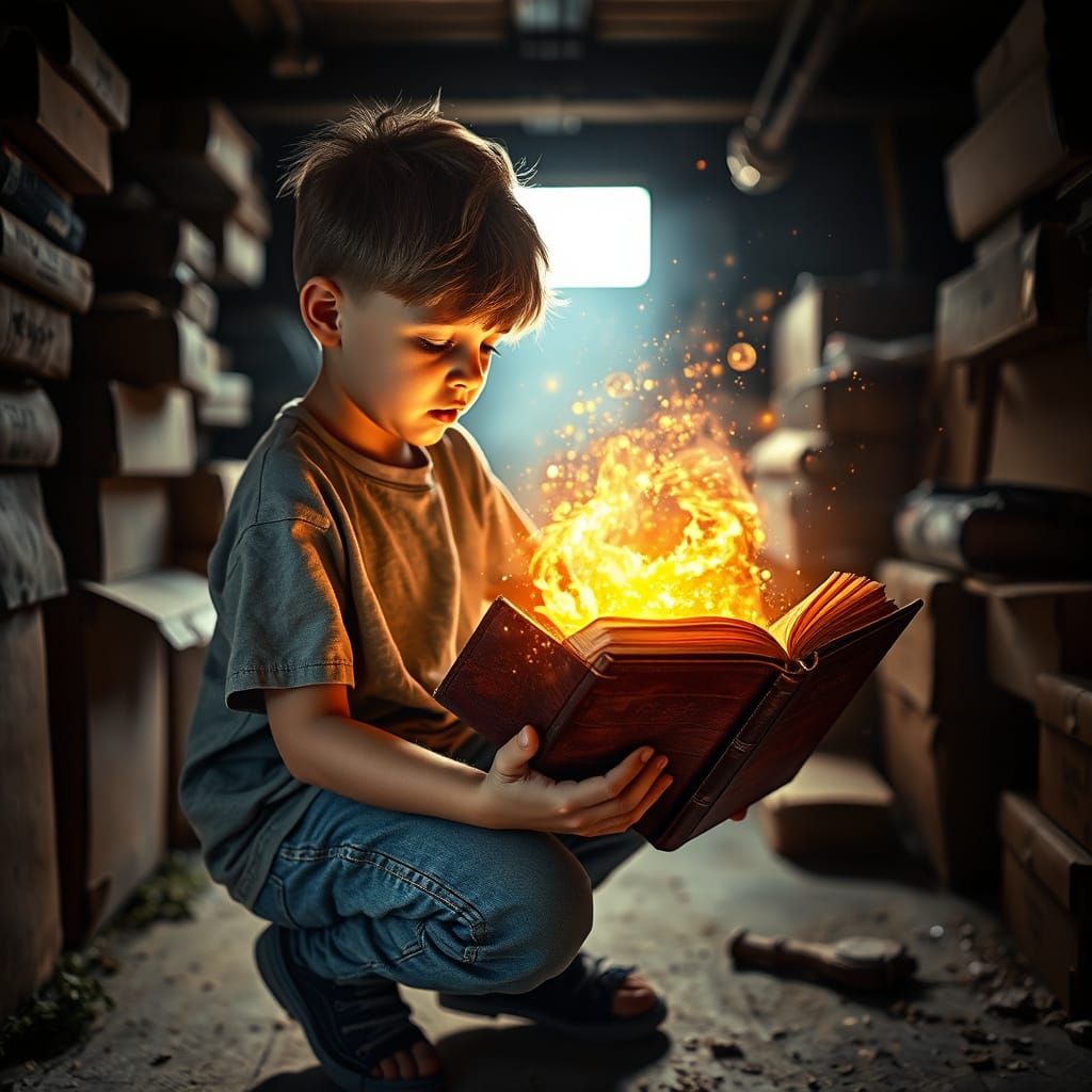 Boy Uncovers Magical World in Vintage Book