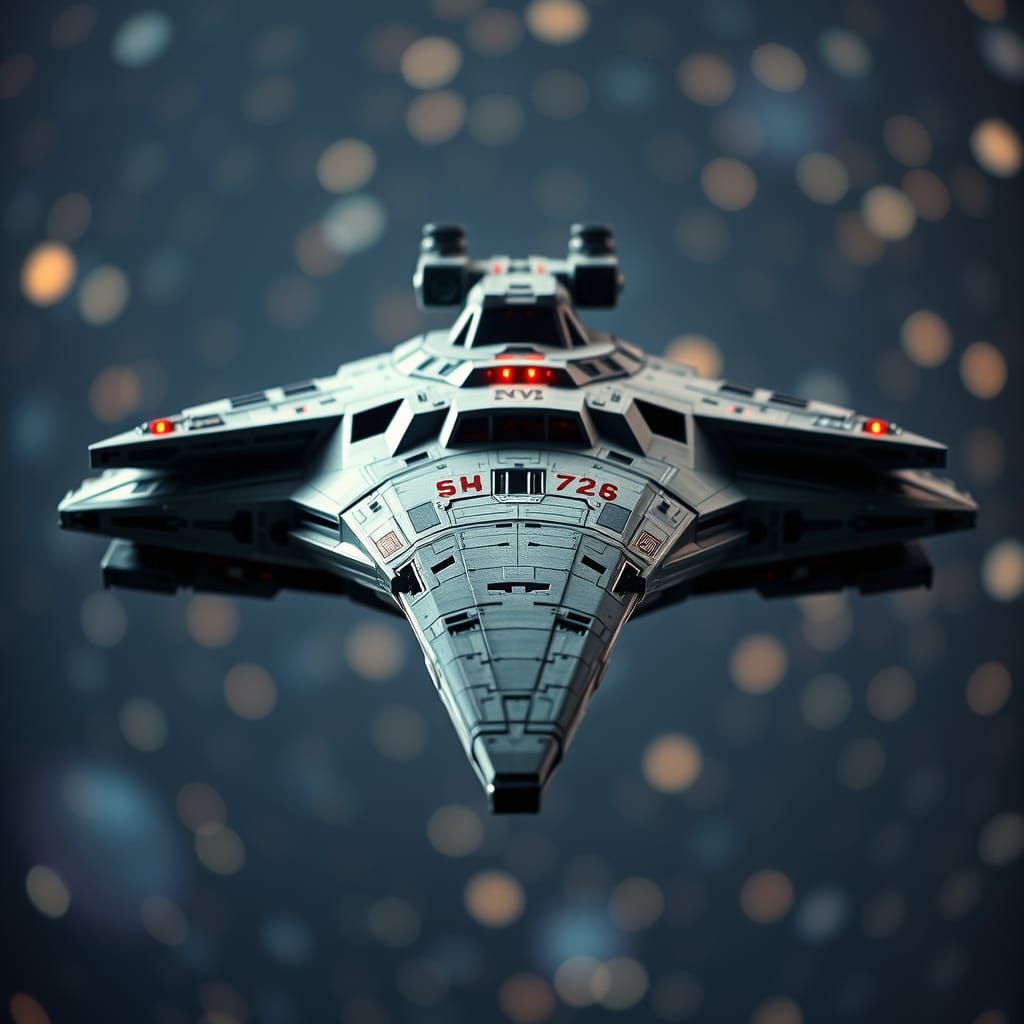 Battlestar in Space: Professional Photography with Bokeh