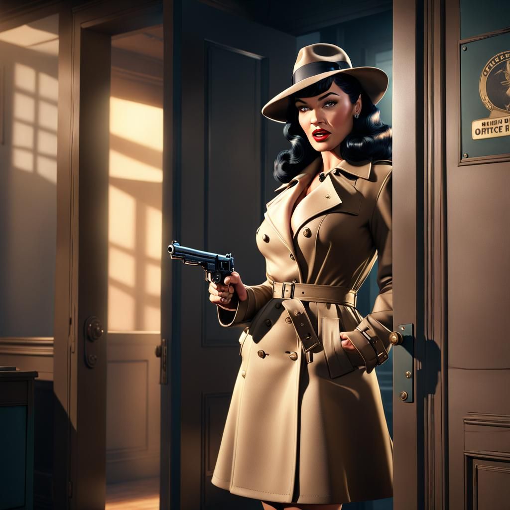 Bettie Page Noir: Comic Book 3D Art