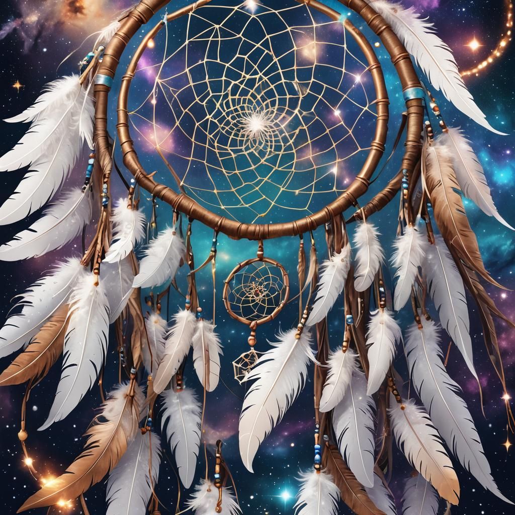 Milky Way Dreamcatcher: Holographic Astral Cosmic Illustrati...