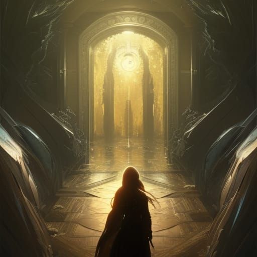 Hyperdetailed Dimension Gate Concept Art