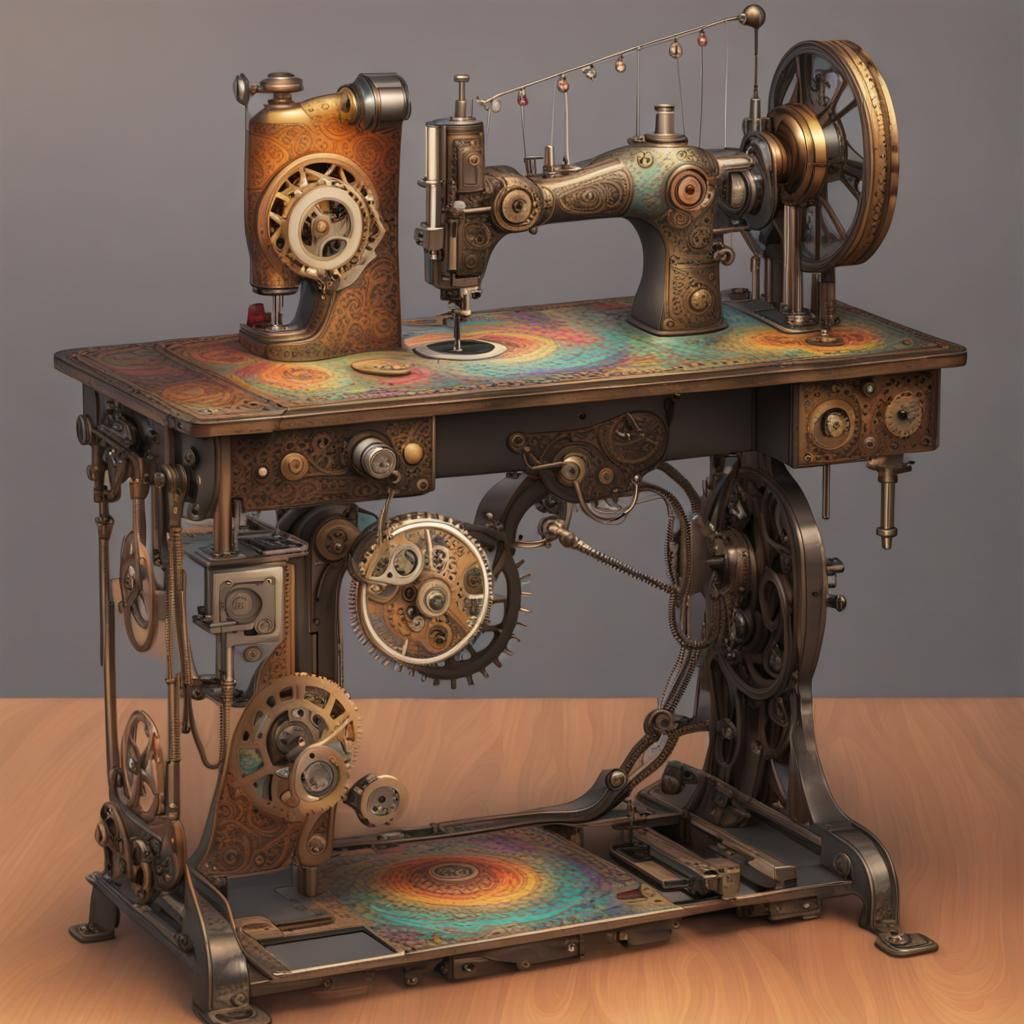Steampunk Sewing Machine