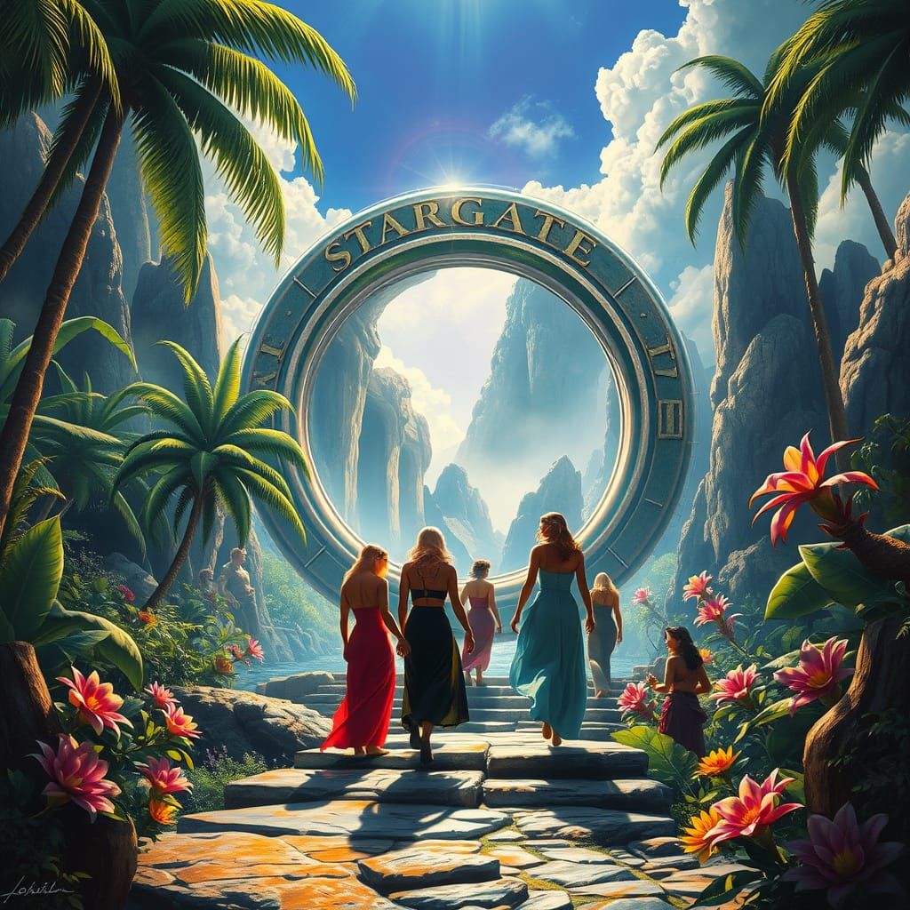 Stargate Arrival: Lush World in Fantasy Style
