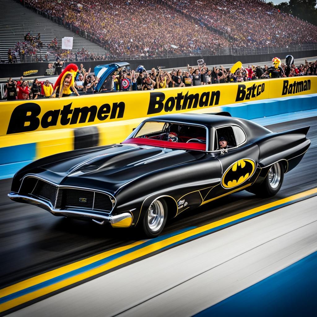 Batman vs Clown: Epic Drag Race Showdown