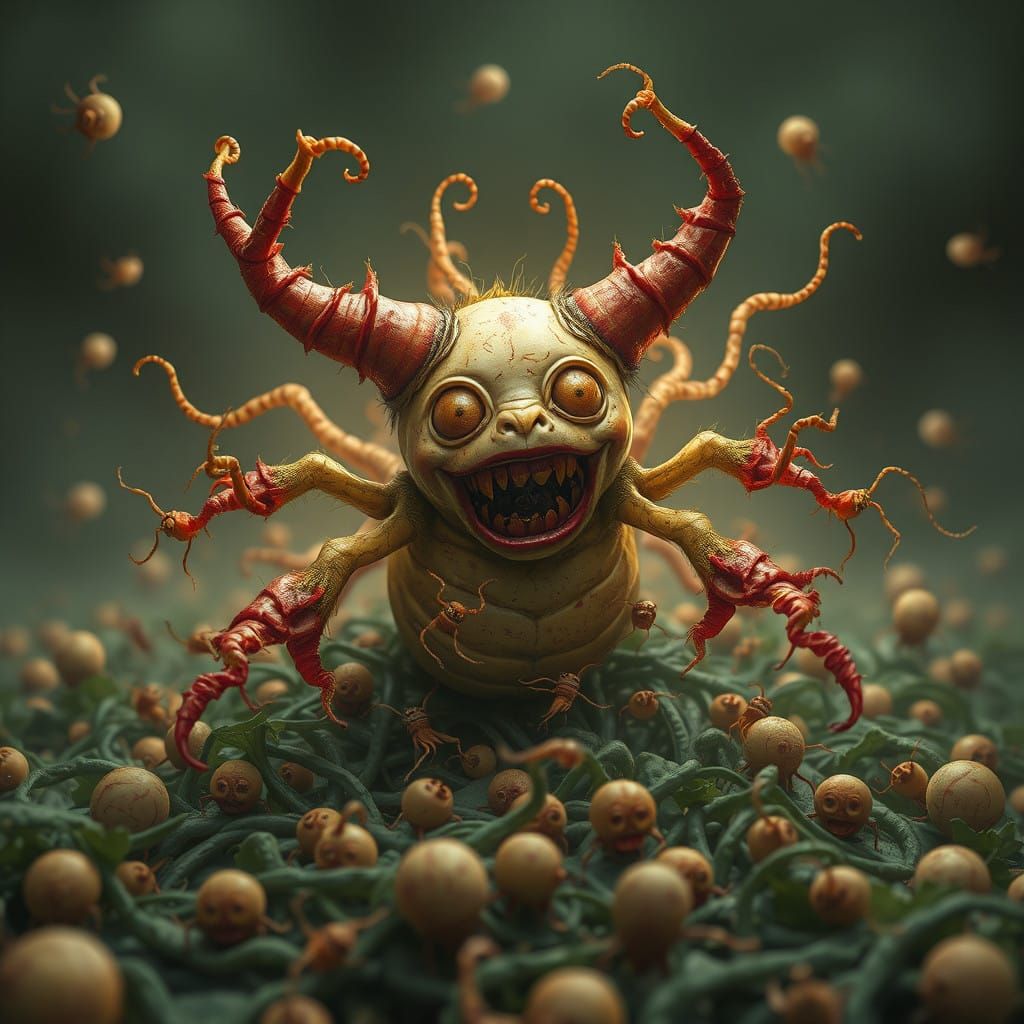 Maggot Swarm Births Hornet-Human Hybrid