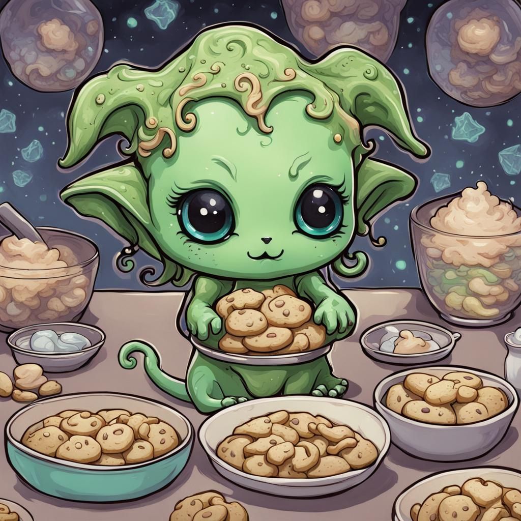 Chibi Cthulhu Bakes Cookies: Dreamcore Fantasy