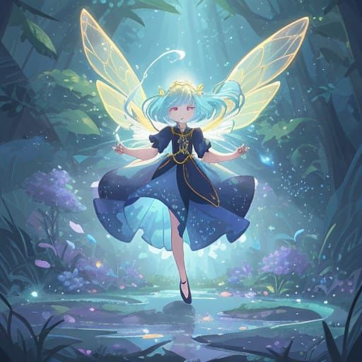 Ethereal Fairy Queen of Vibrant Realms