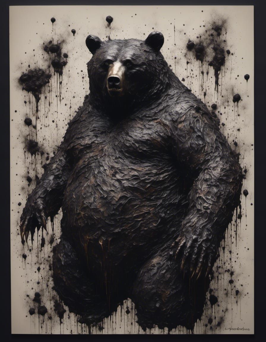 Darkness Bear from Beyond Photographic Portrait