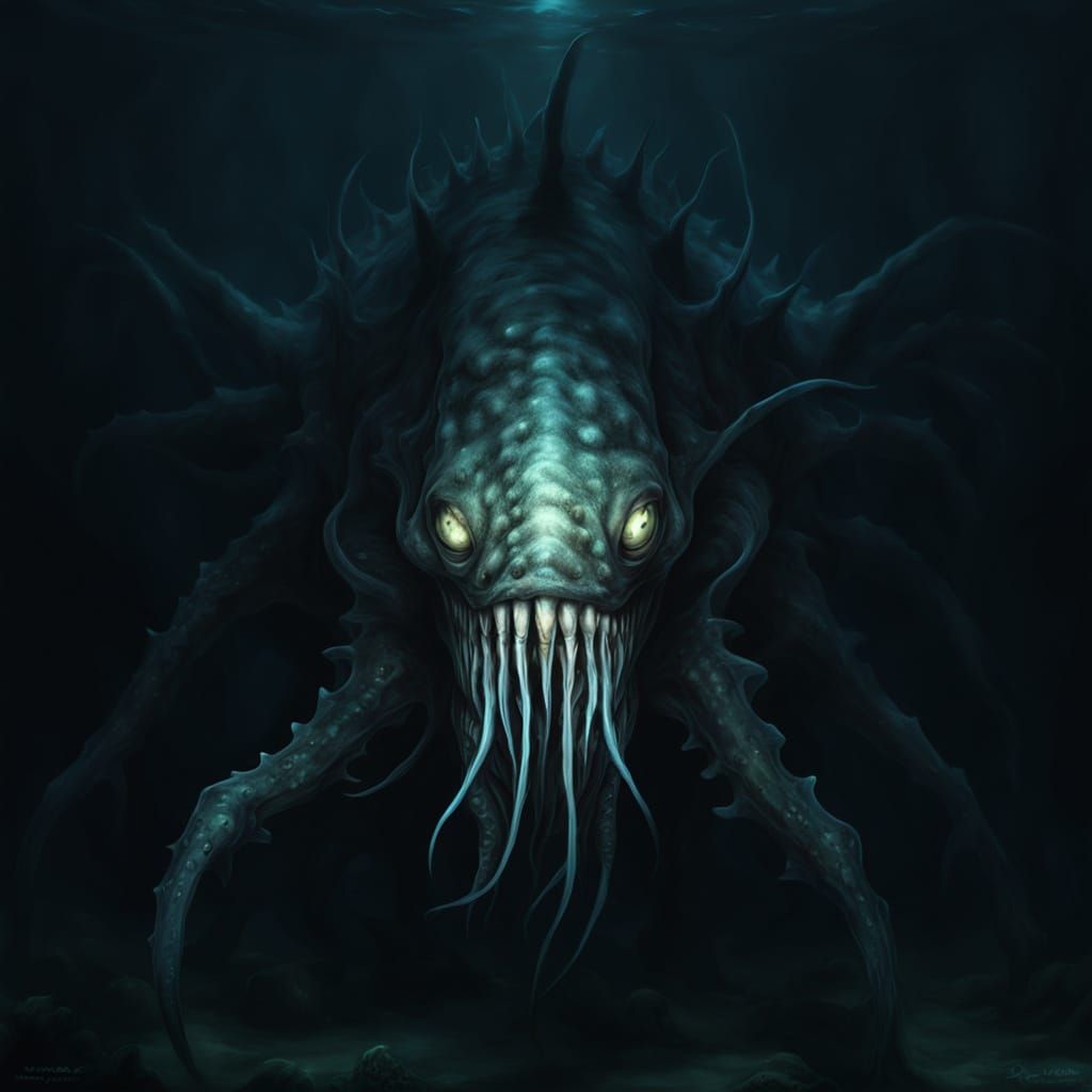 Biomechanical Horror: The Bloop Sea Monster Stares Down
