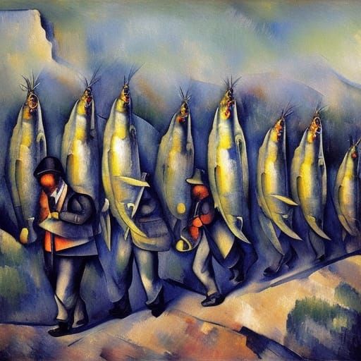 Sardines' Surreal Trip Inspired by Cézanne and Bosch