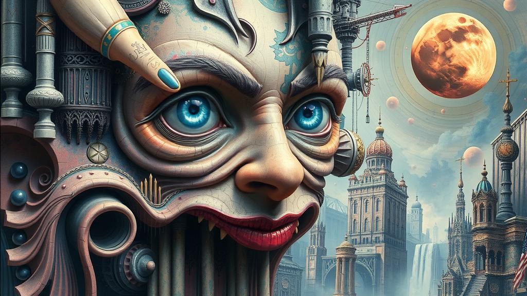 Surreal Abstract Dreamscape in a Masterpiece of Distortion