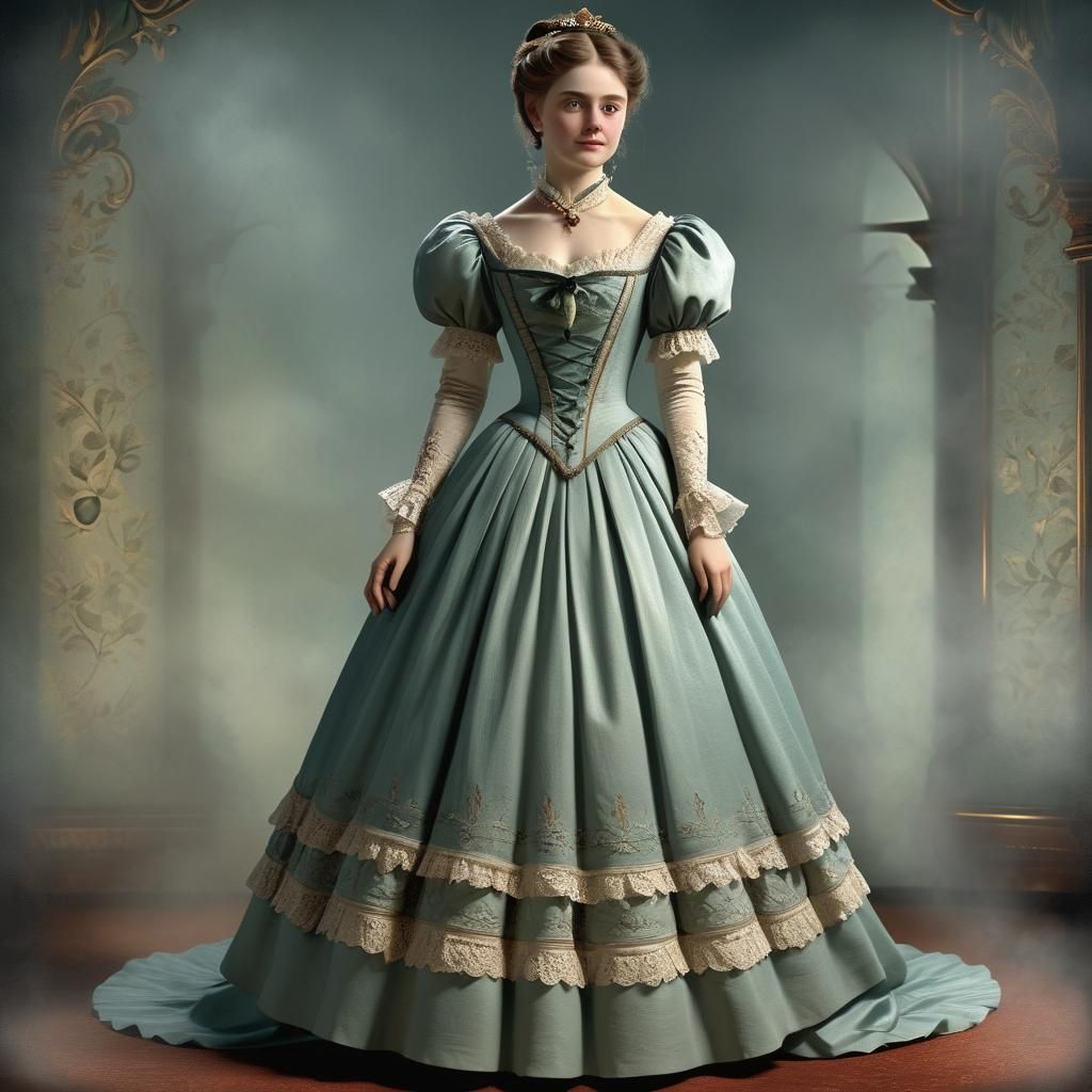 Victorian Beauty in Dark Fantasy Style