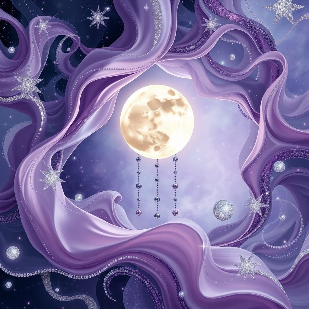 Surreal Lavender Dreamscapes in Cyberpunk Aesthetic