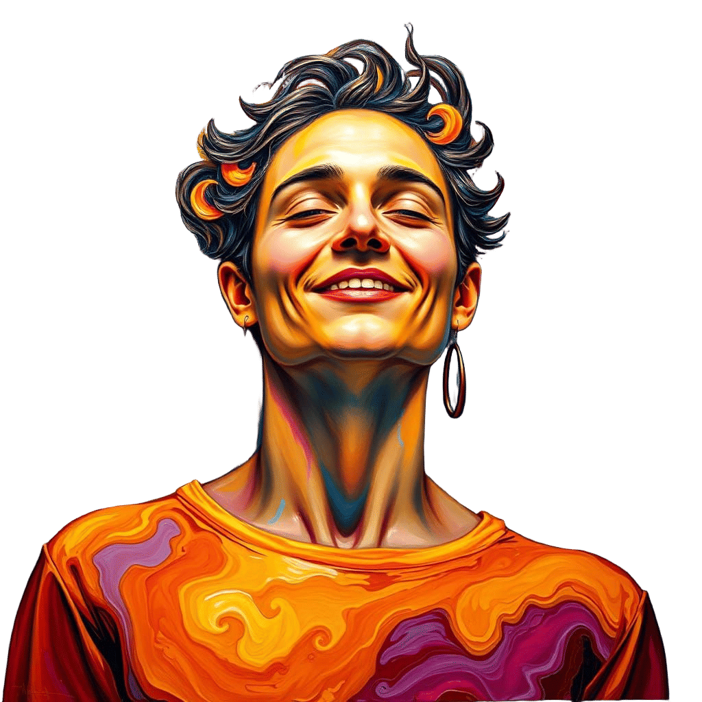 Embracing Individuality in Vibrant Neo-Impressionist Style