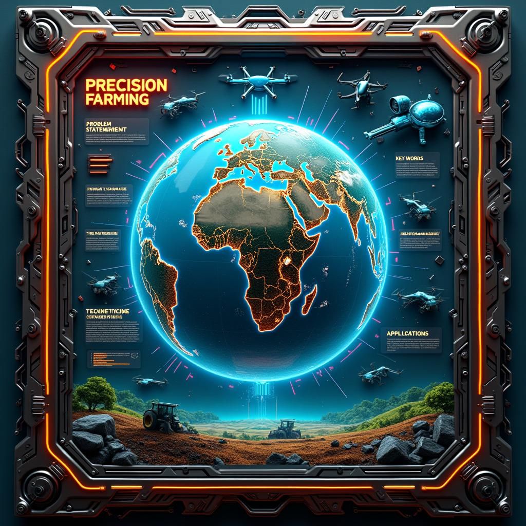 High-Tech Poster Presentation on Precision Farming