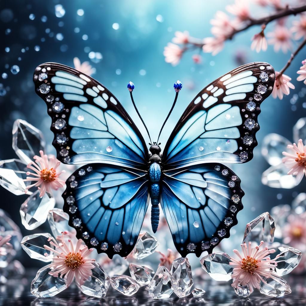 Crystal butterfly