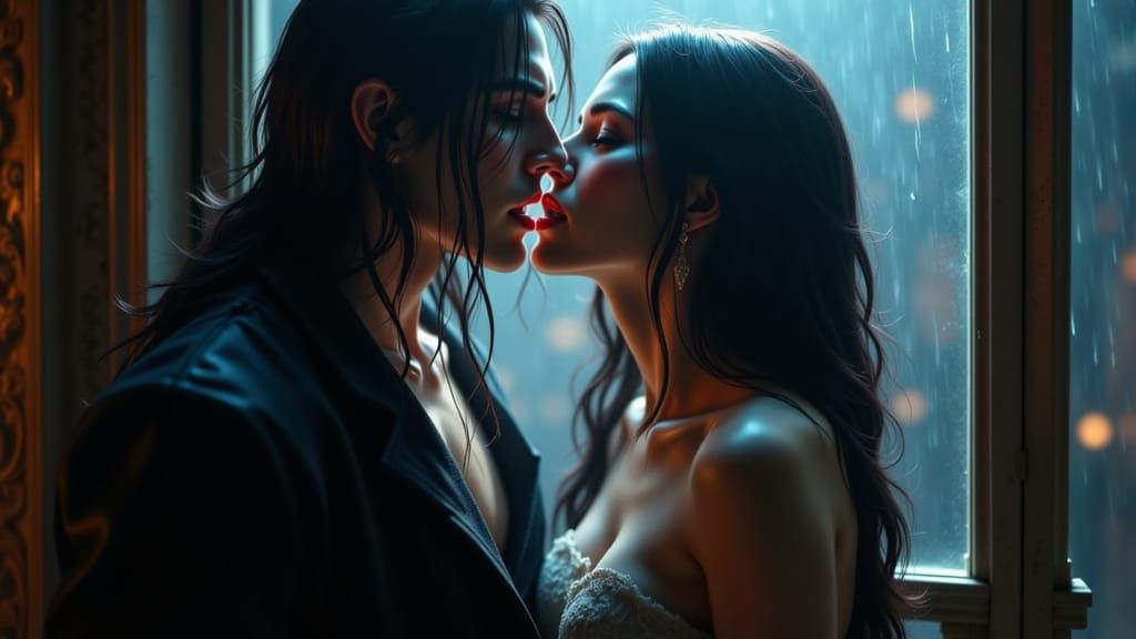 But is it Just a kiss as the life force drains slowly.