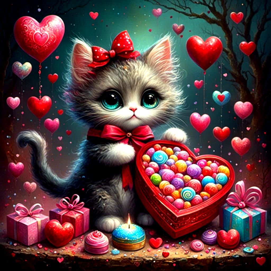Valentine's Day Kitty