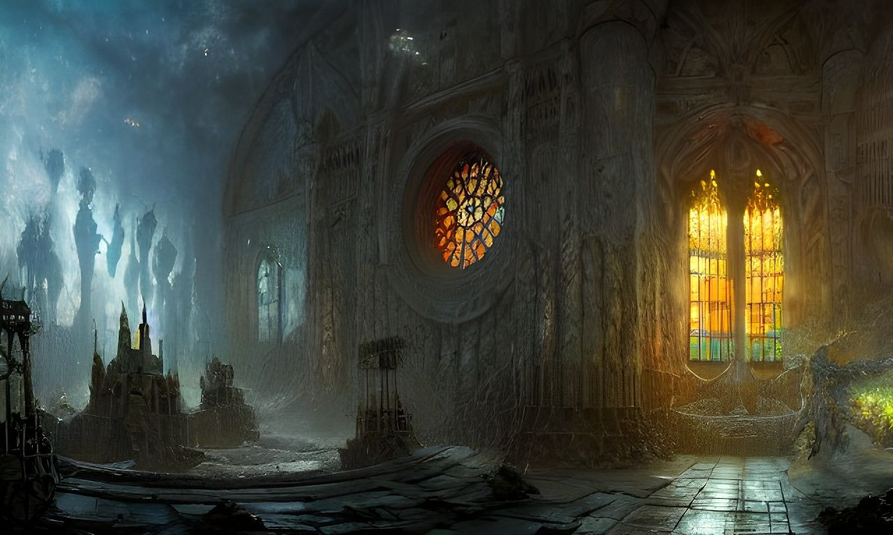 Karmic Justice in Multicolored Stained Glass