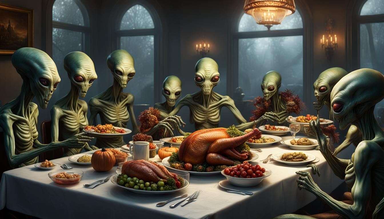 Give me a piece of that human stuffed turkey!