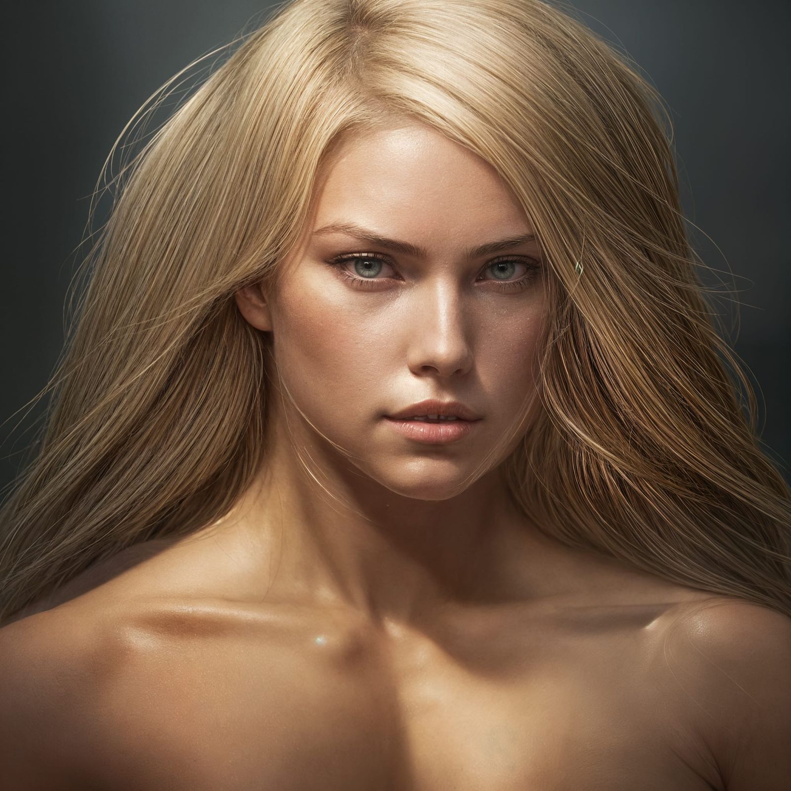 Detailed Portrait of a Blonde Fighter, Trending Artstation