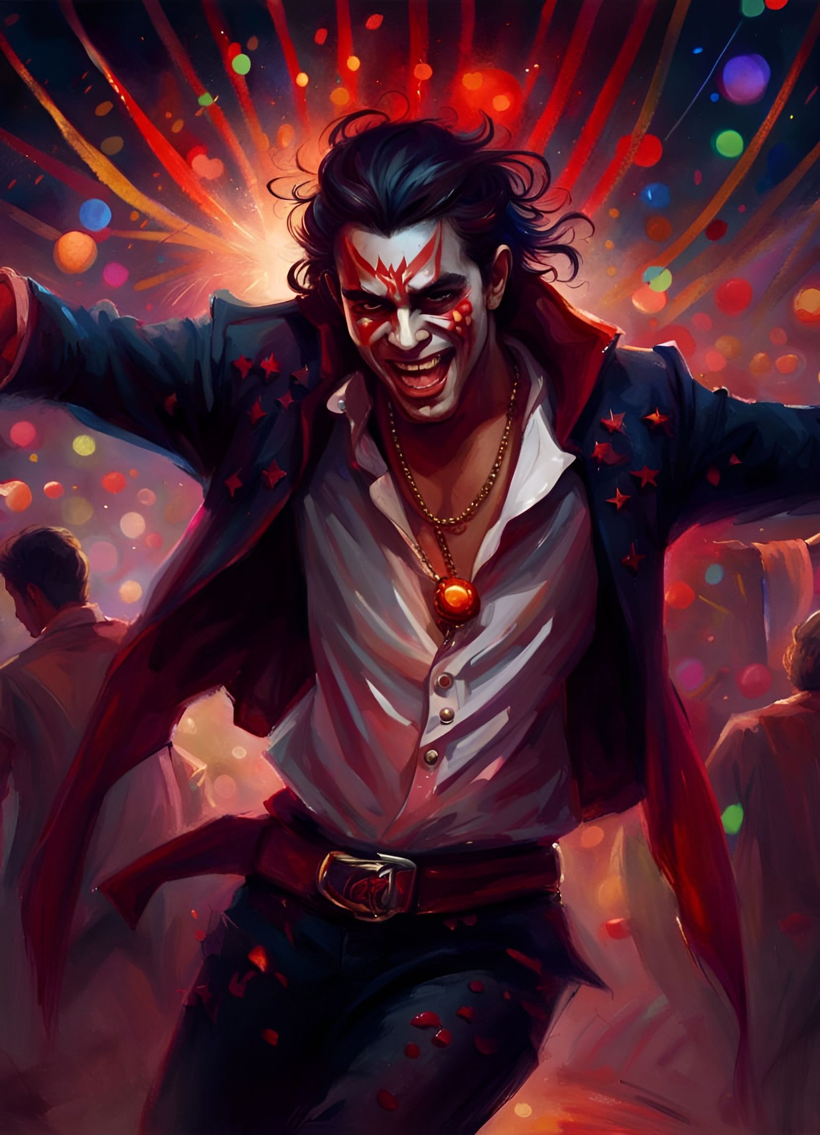 Vampire at Mexican Carnival, Aleksi Briclot Style