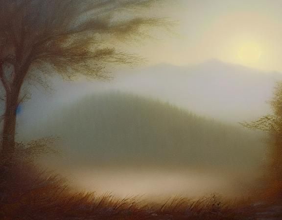 Mystical Forest Dreamscape in Twilight