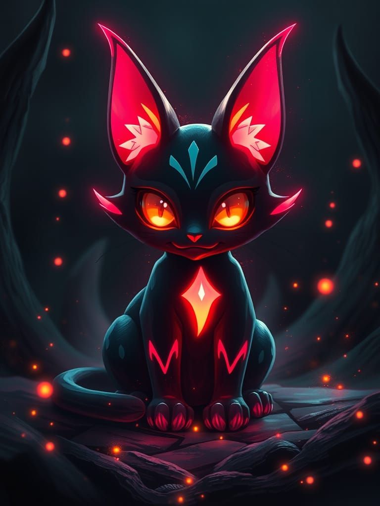 Fan Art: Abstract Pokemon Cat Beast