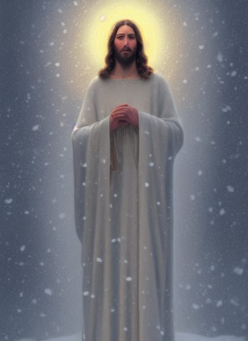 Psychedelic Snowfall: A Vision of Jesus Christ