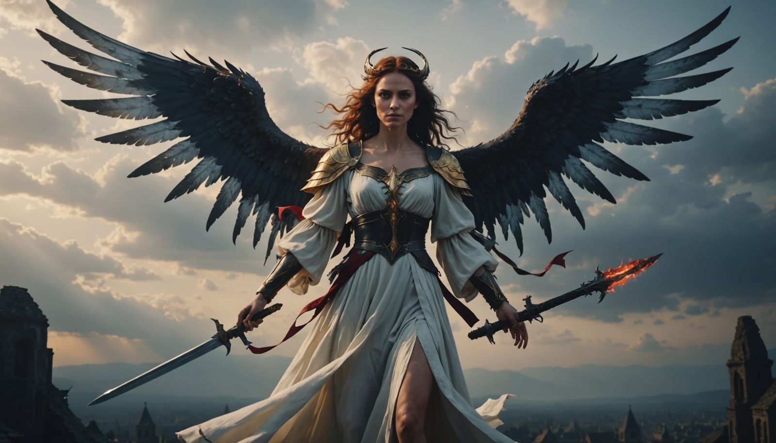 Angel Demon Goddess Scales Justice