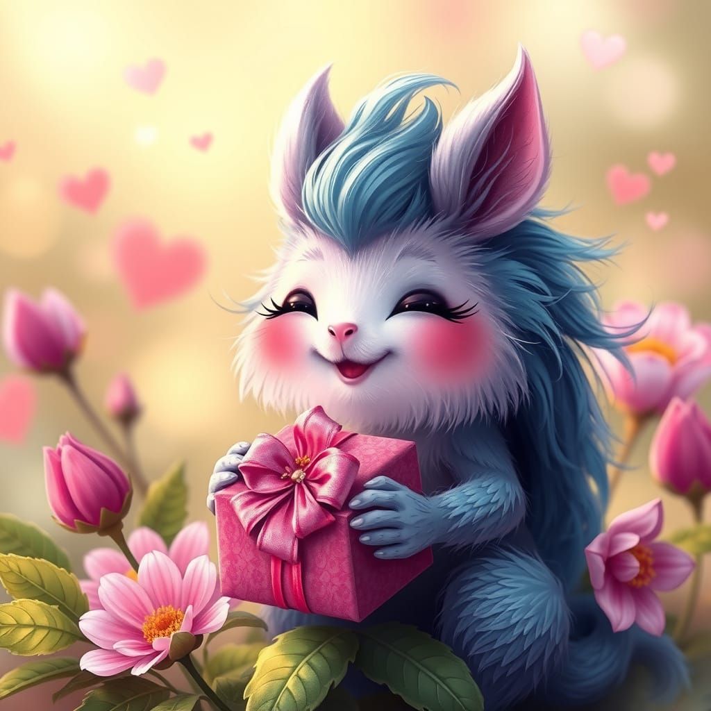 Enchanted Floral Gift in Magenta Hues