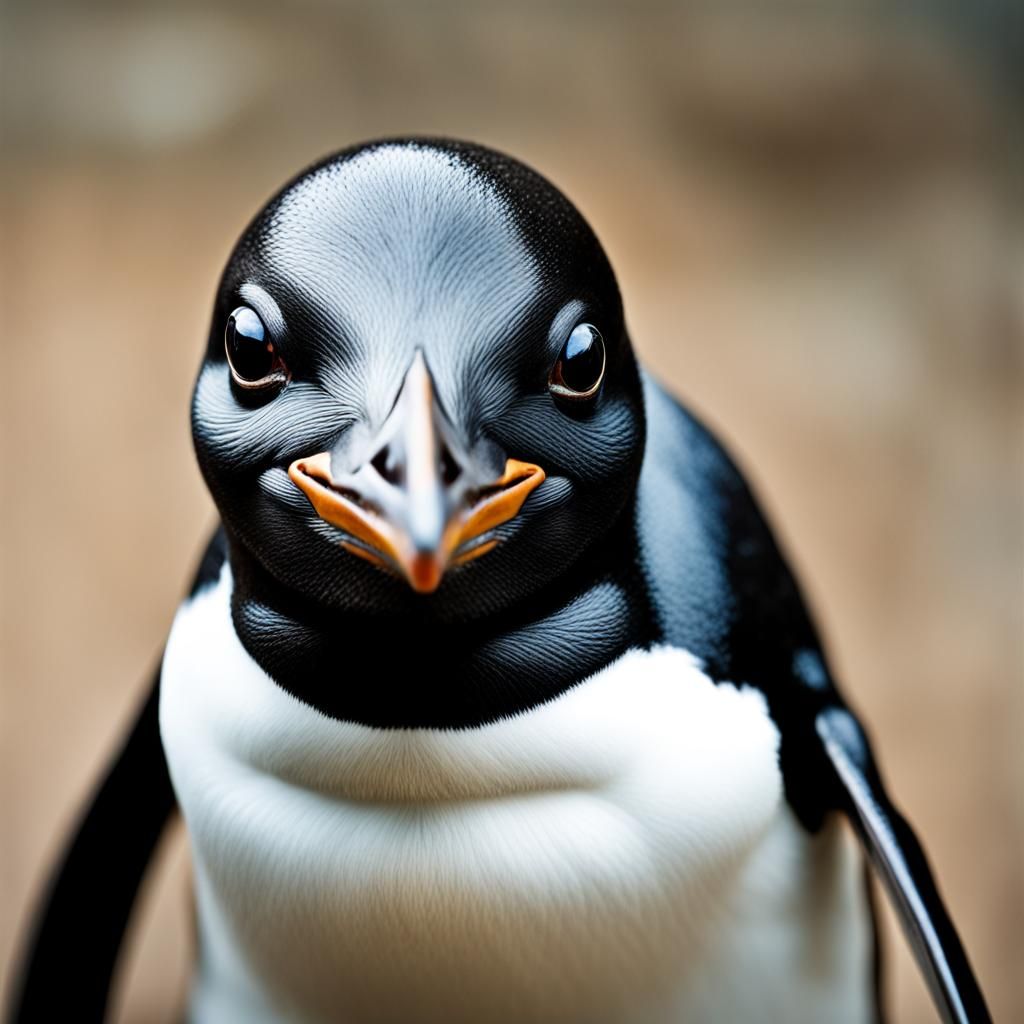 Close-Up Portrait of a Little Penguin