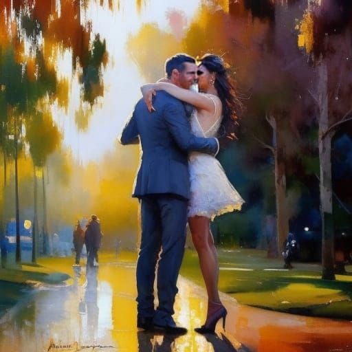 Idealized Beauty: Handsome Man and Beautiful Woman