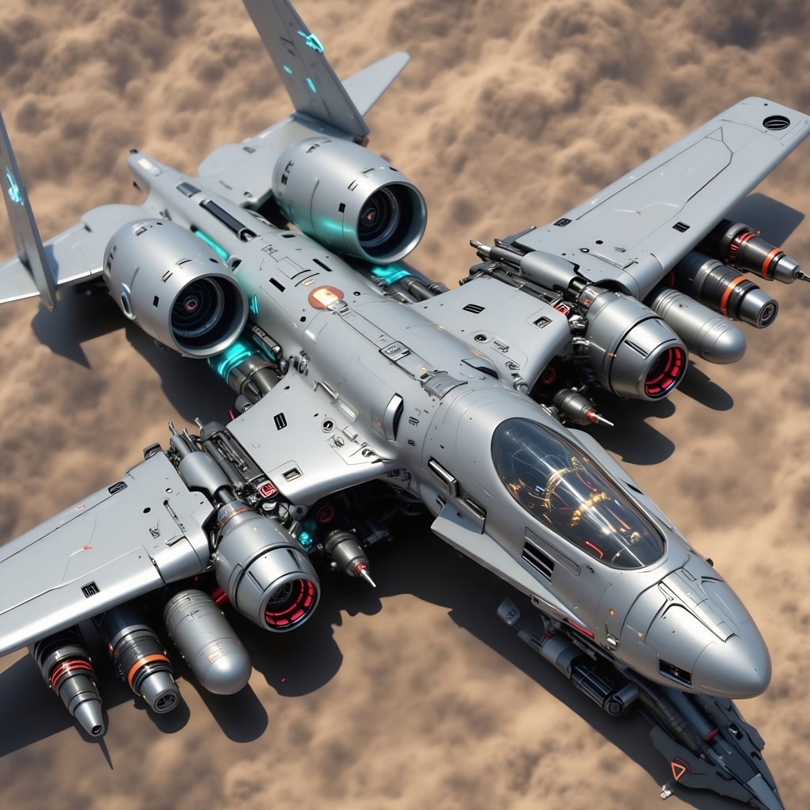 based off the A-10, meet the A-100 space-fighter
