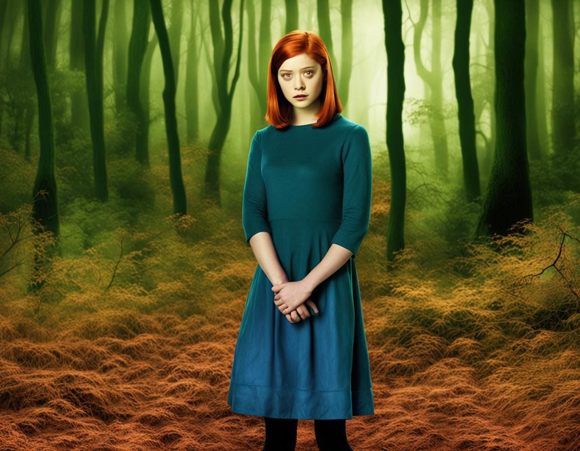 Willow Rosenberg Portrait in Forest at Night