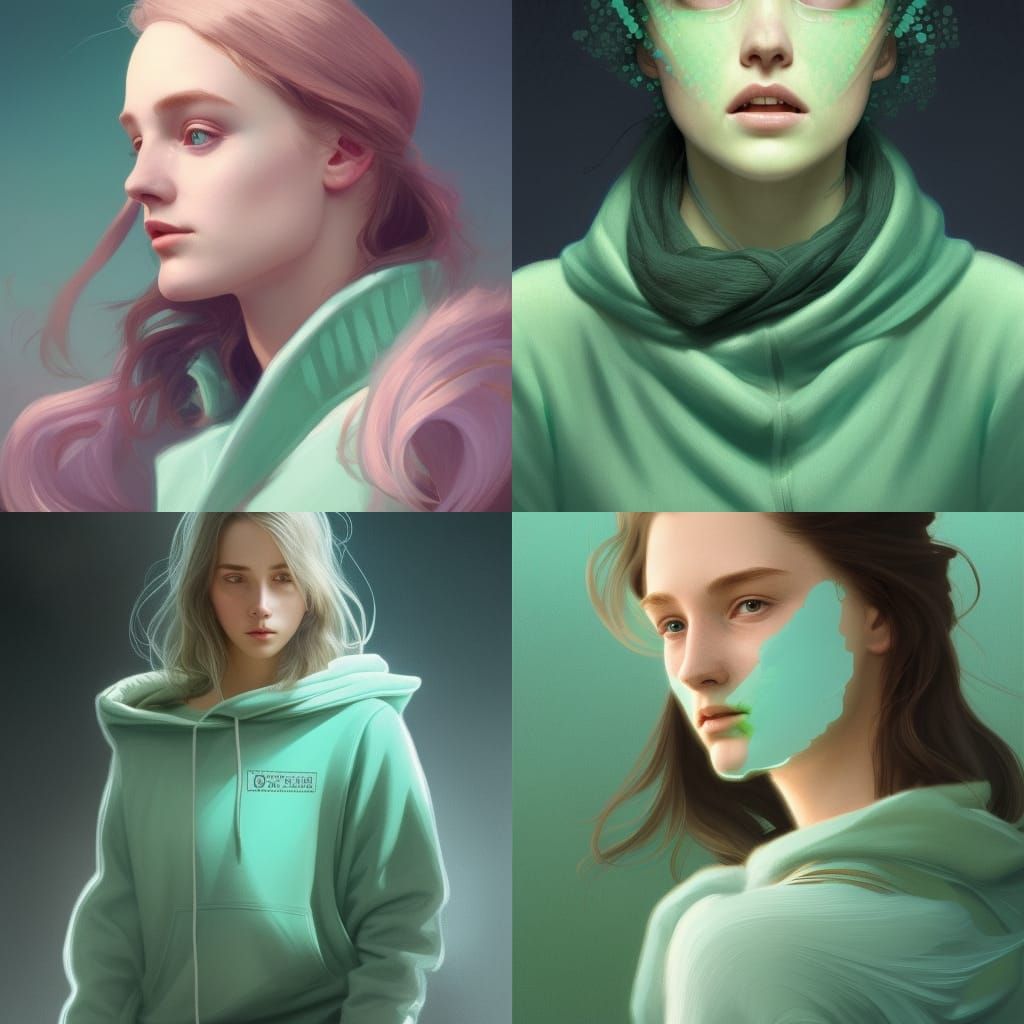 Daisy Edgar Jones Portrait in Hyperdetailed Art Nouveau Styl...