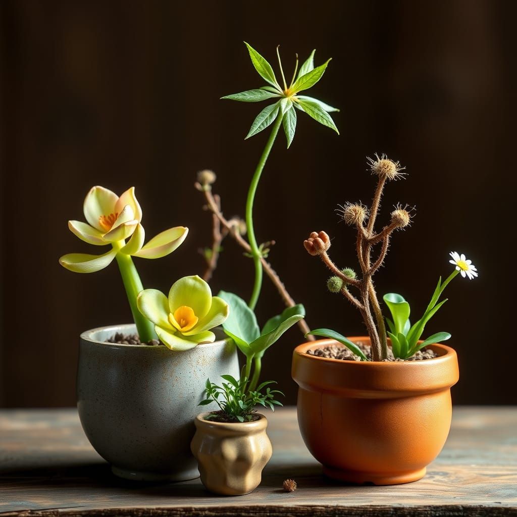 Enchanted Botanical Wonders in a Fantastical World