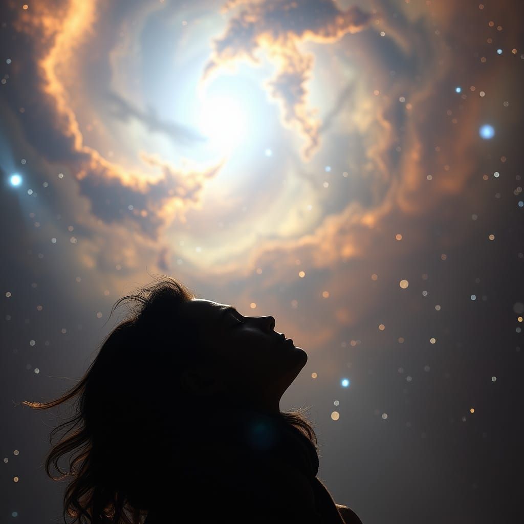 Ethereal Nebula Lovers in Cinematic Glory