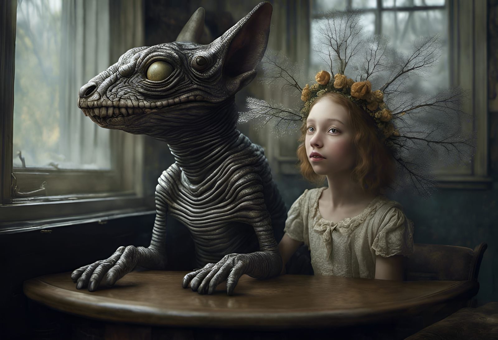 Happy Alien People Pets in Detailed 3D Render