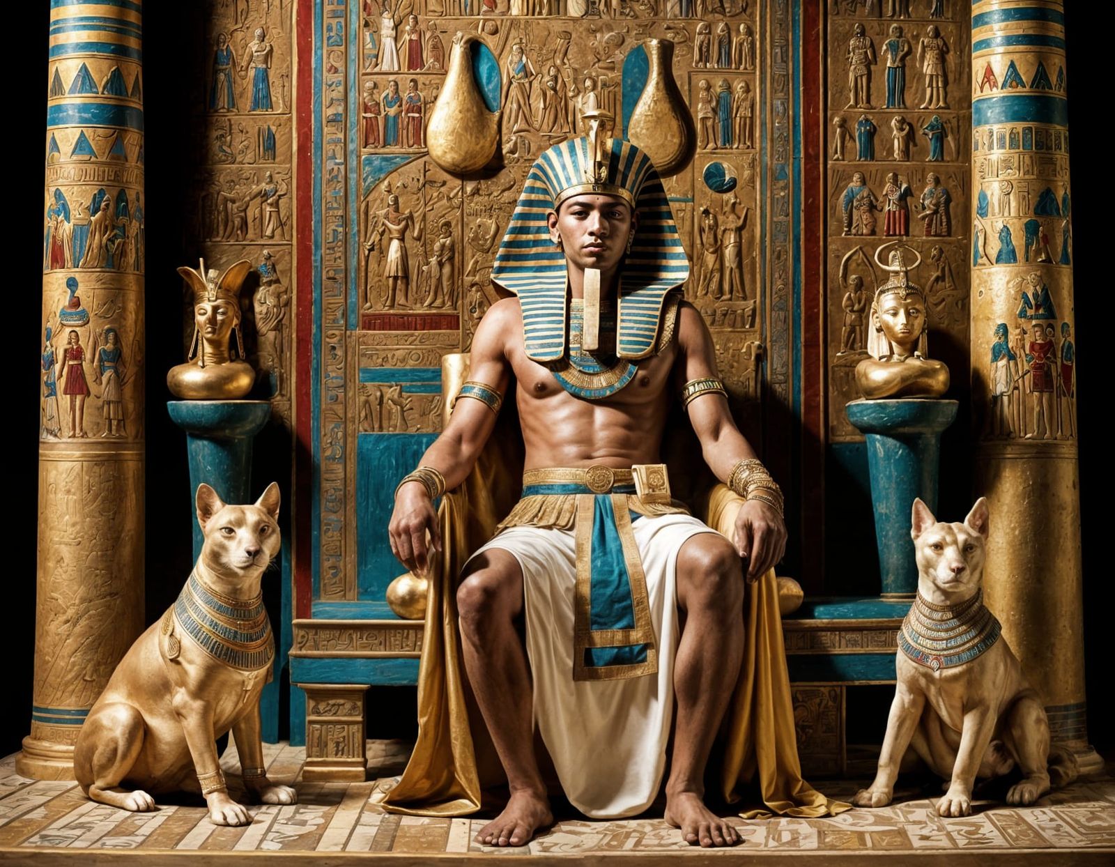 Ancient Egyptian Pharaoh in Grand Palace