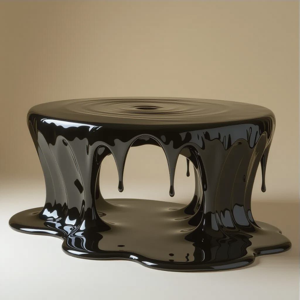 Liquid Desk Retains Shape Cinematic Film Still