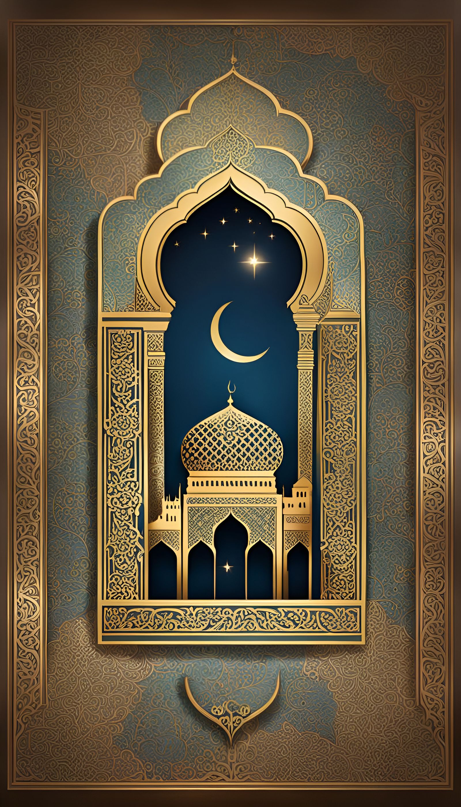 Ramadan Blessings: A Digital Art Celebration