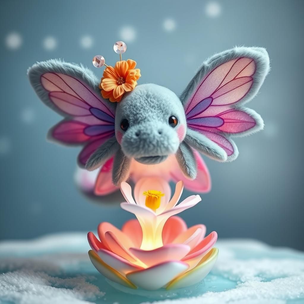 Steamplush Fairy-Manatee at Icy Dress-Up Party