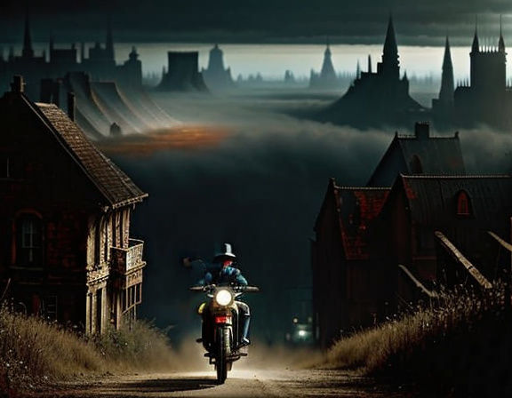 Tin Soldier Rides Away on Bloody Morning, Surreal Horror Art
