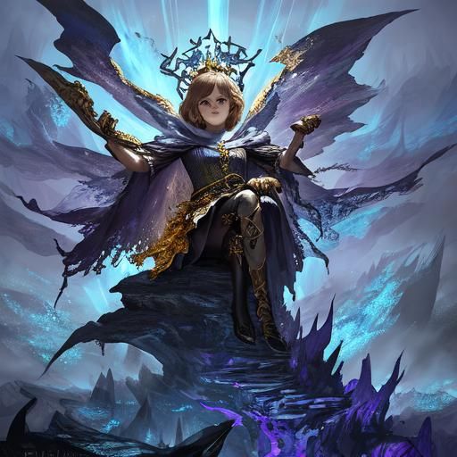 Emma Watson as Empress in 3D Fantasy Art