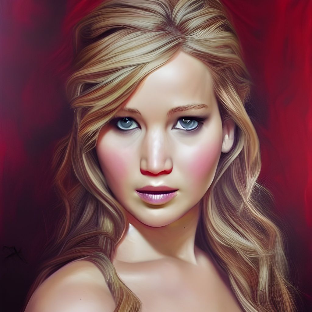 Elven Queen Portrait in Hyperrealism Style