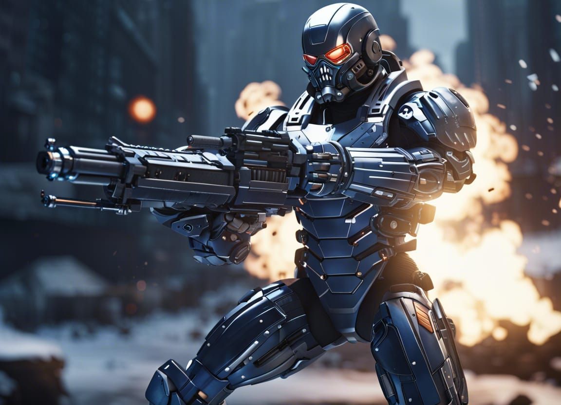 Epic Mecha suit Winter soldier 😎🤘