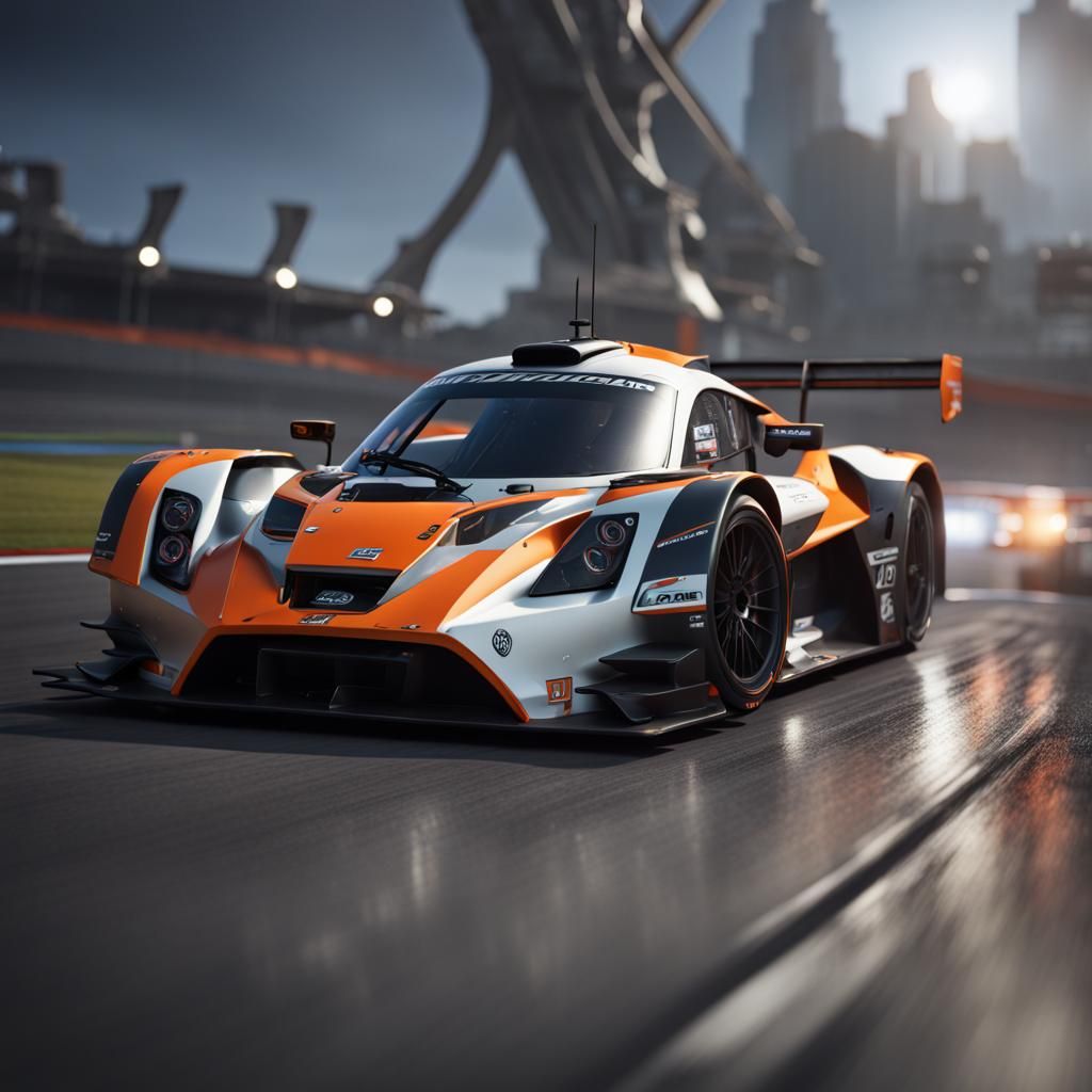 Ultrarealistic KTM GT3 Race Car Studio Photo