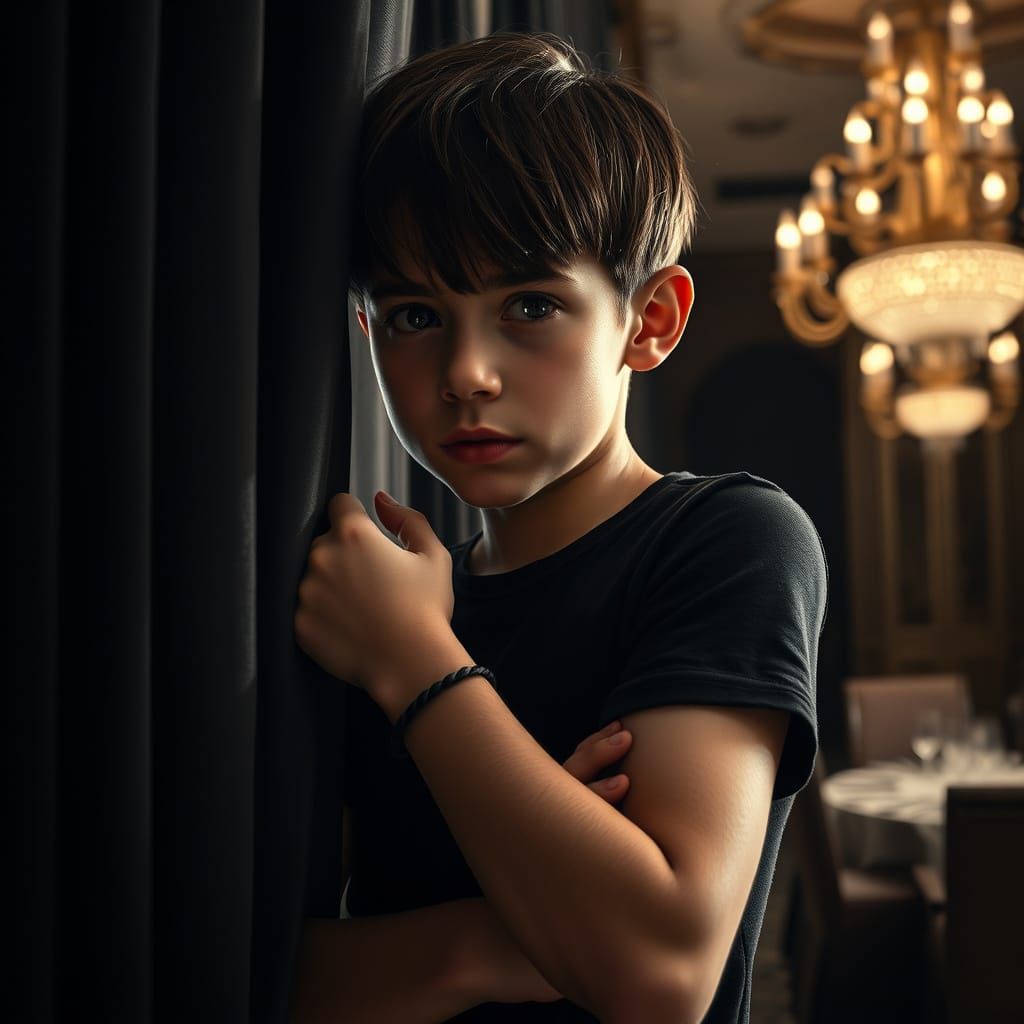 He shot behind the curtain