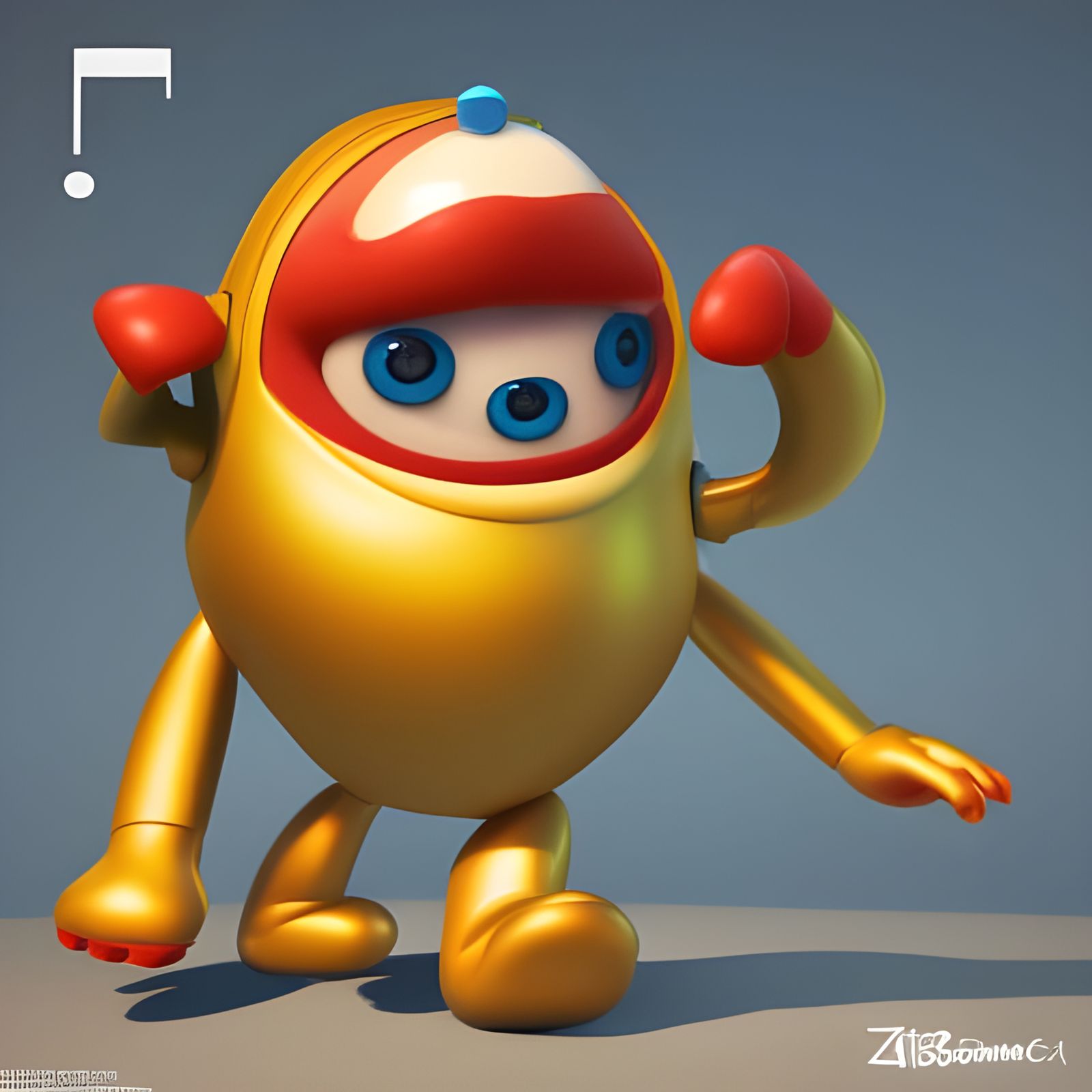 Mr. Boombastic: 3D Digital Art Concept